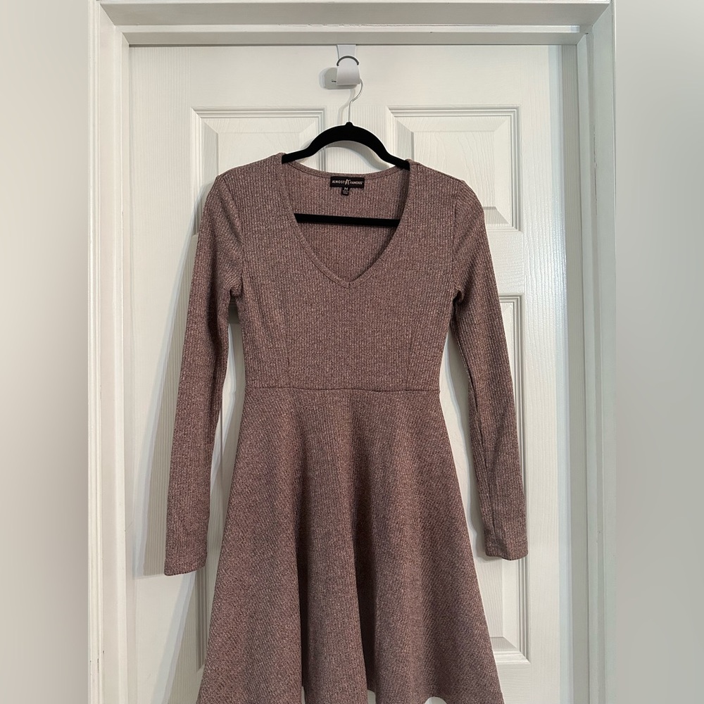 Juniors Almost Famous Pink Skater Dress Size Medium